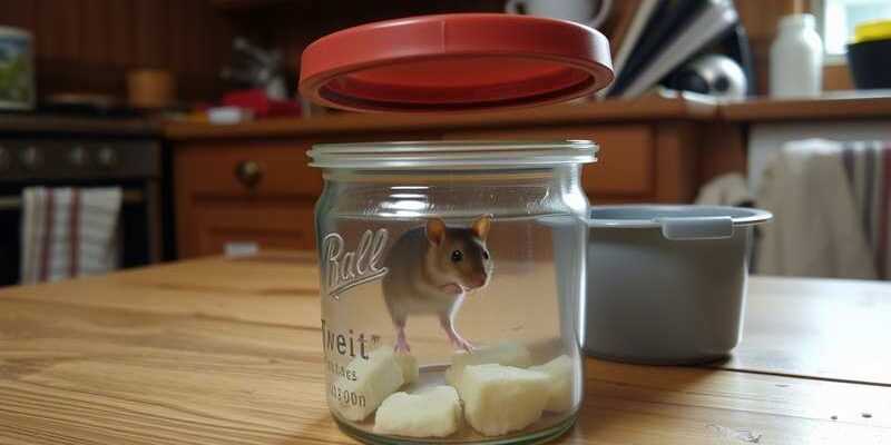 Мышка залезла под крышку